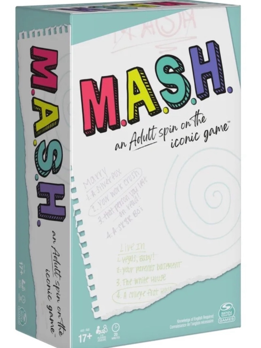 M.A.S.H. Adult Party Game Spin Master Ages 17+ New Sealed